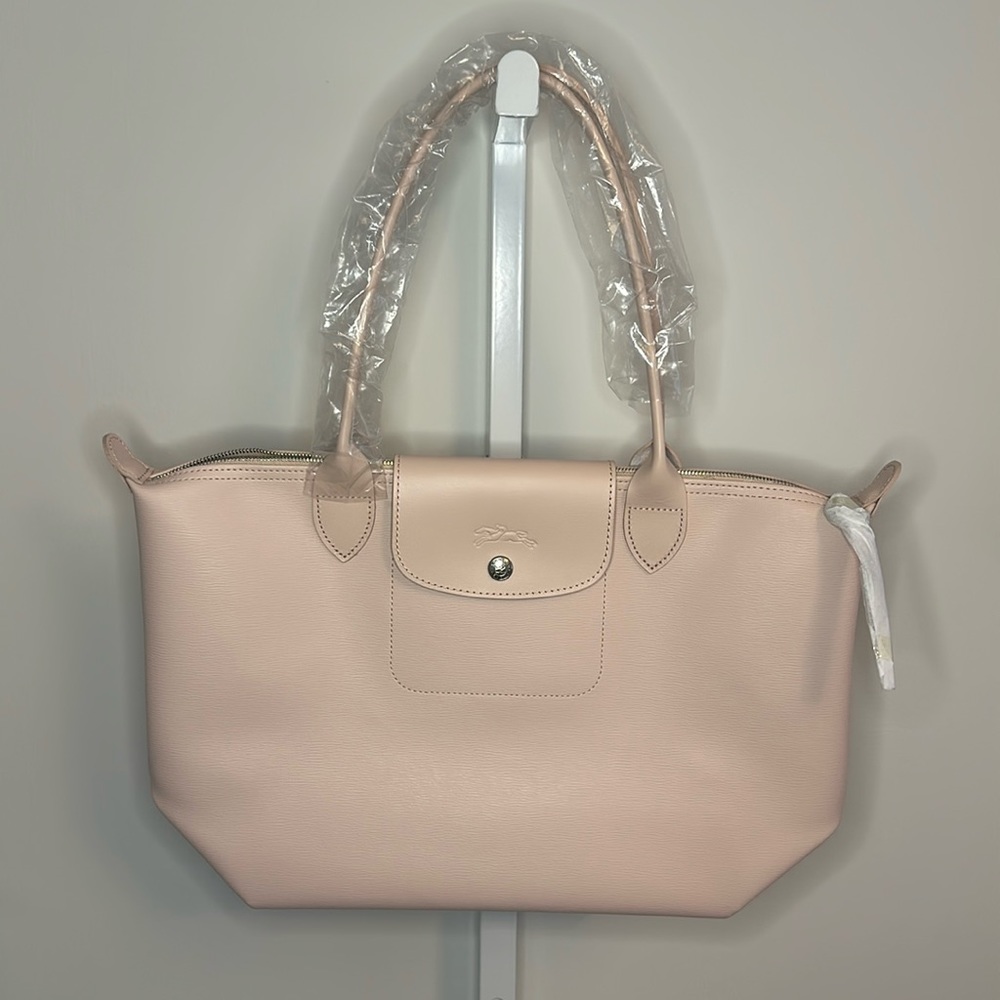 NWT Longchamp The City Tote Bag, Blush Pink - Picture 2 of 14